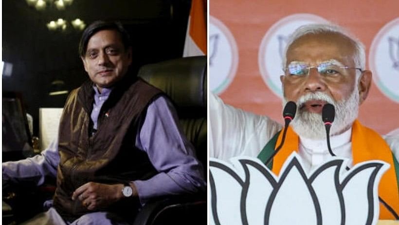 <div class="paragraphs"><p>Shashi Tharoor (Left) and PM Narendra Modi.</p></div>